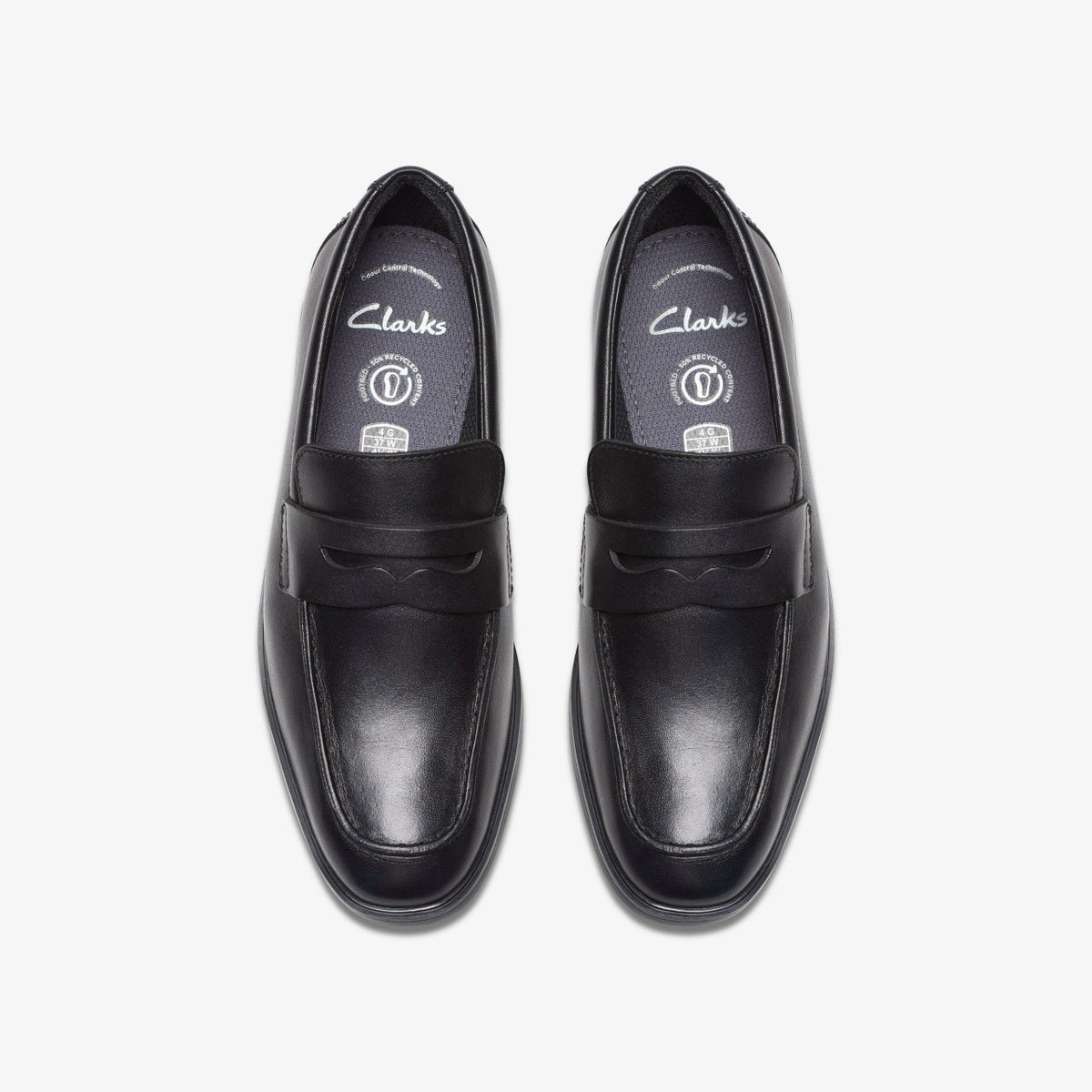Jonwin Craft Youth Black Leather - Clarks Kids