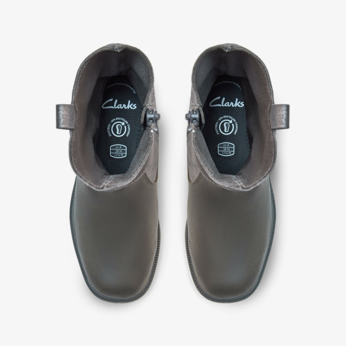 Oaklyn Top Kid Pewter Suede - Clarks Kids
