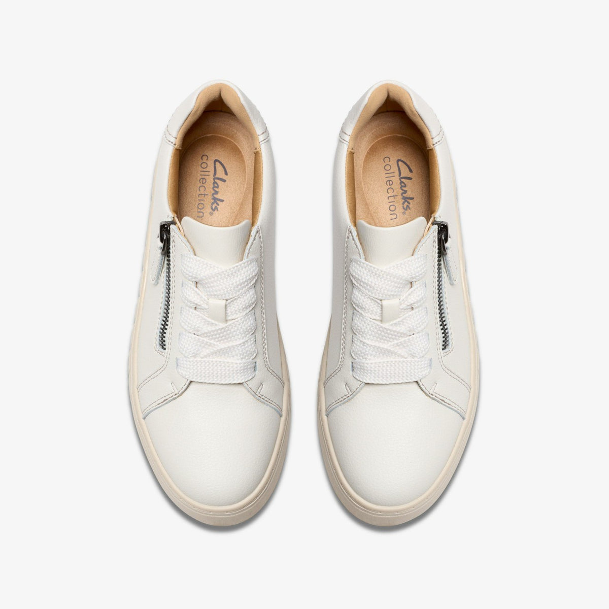 Mykah Joy Off White Leather - Clarks Women