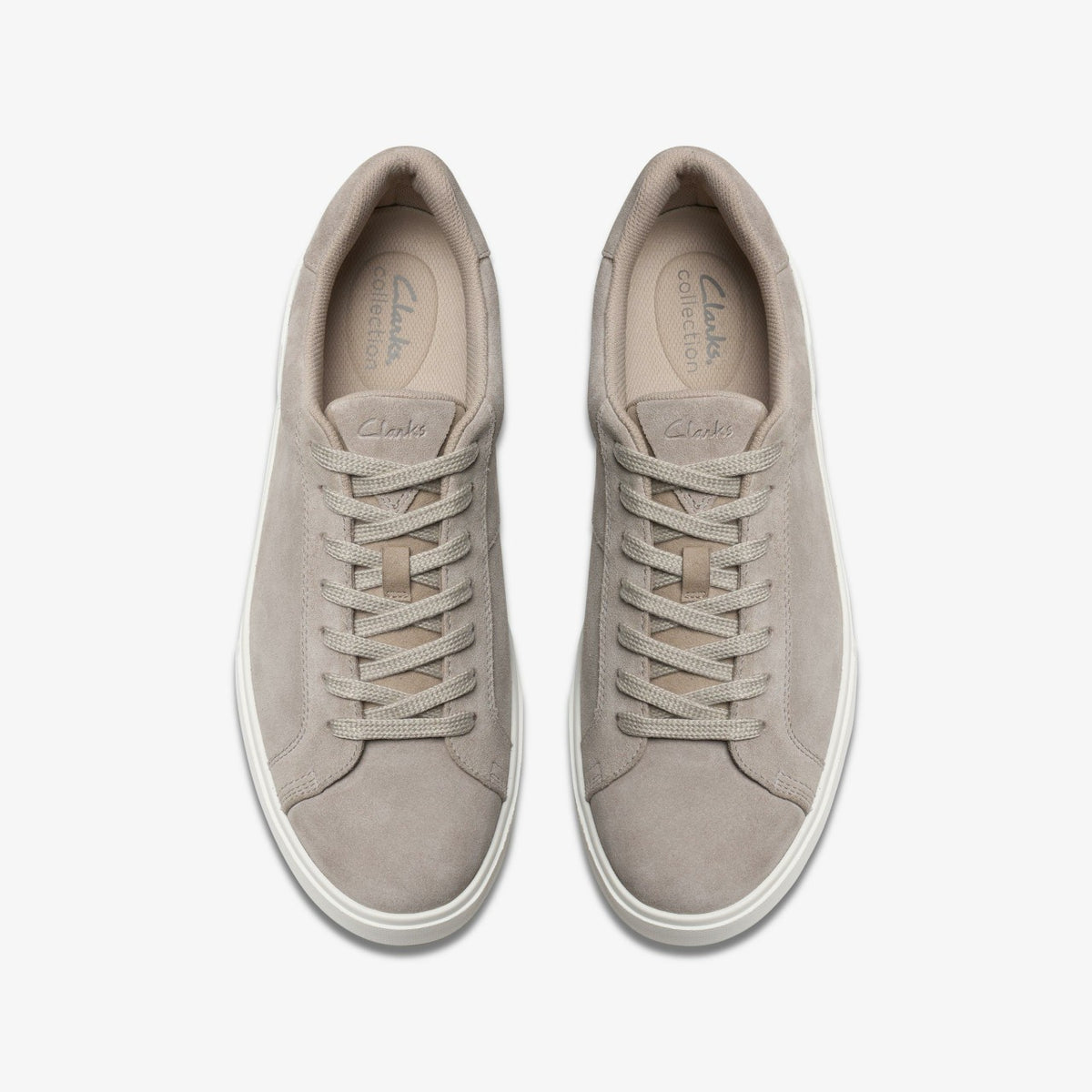 Romsey Lace Grey Suede - Clarks Men