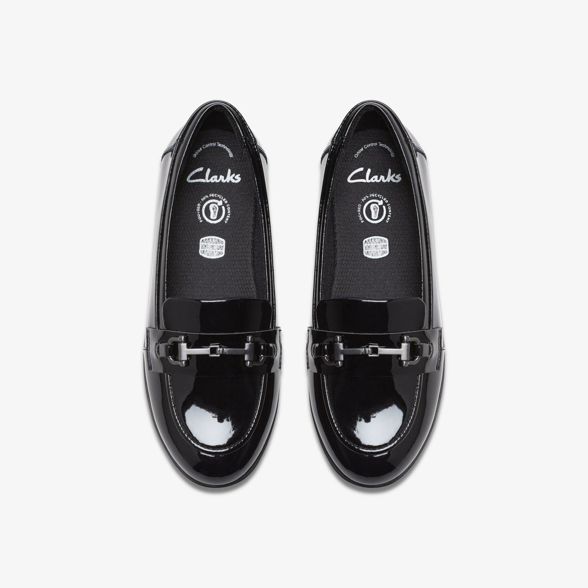 Finja Loafer Older Black Patent - Clarks Kids