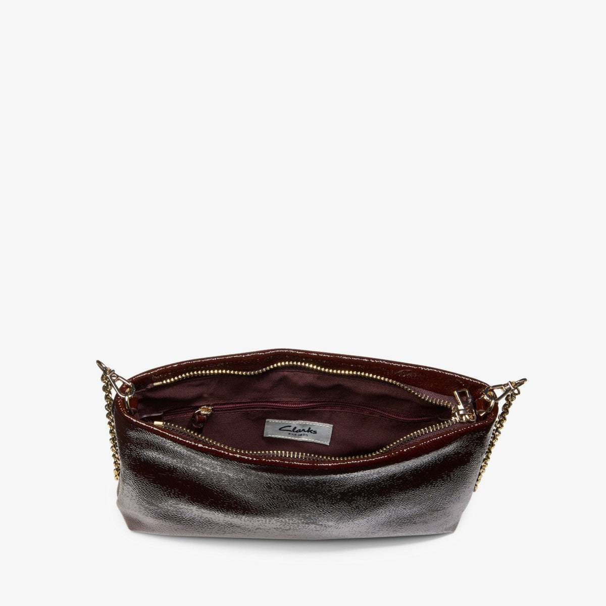 Dress Pouch Burgundy Patent - Clarks Women
