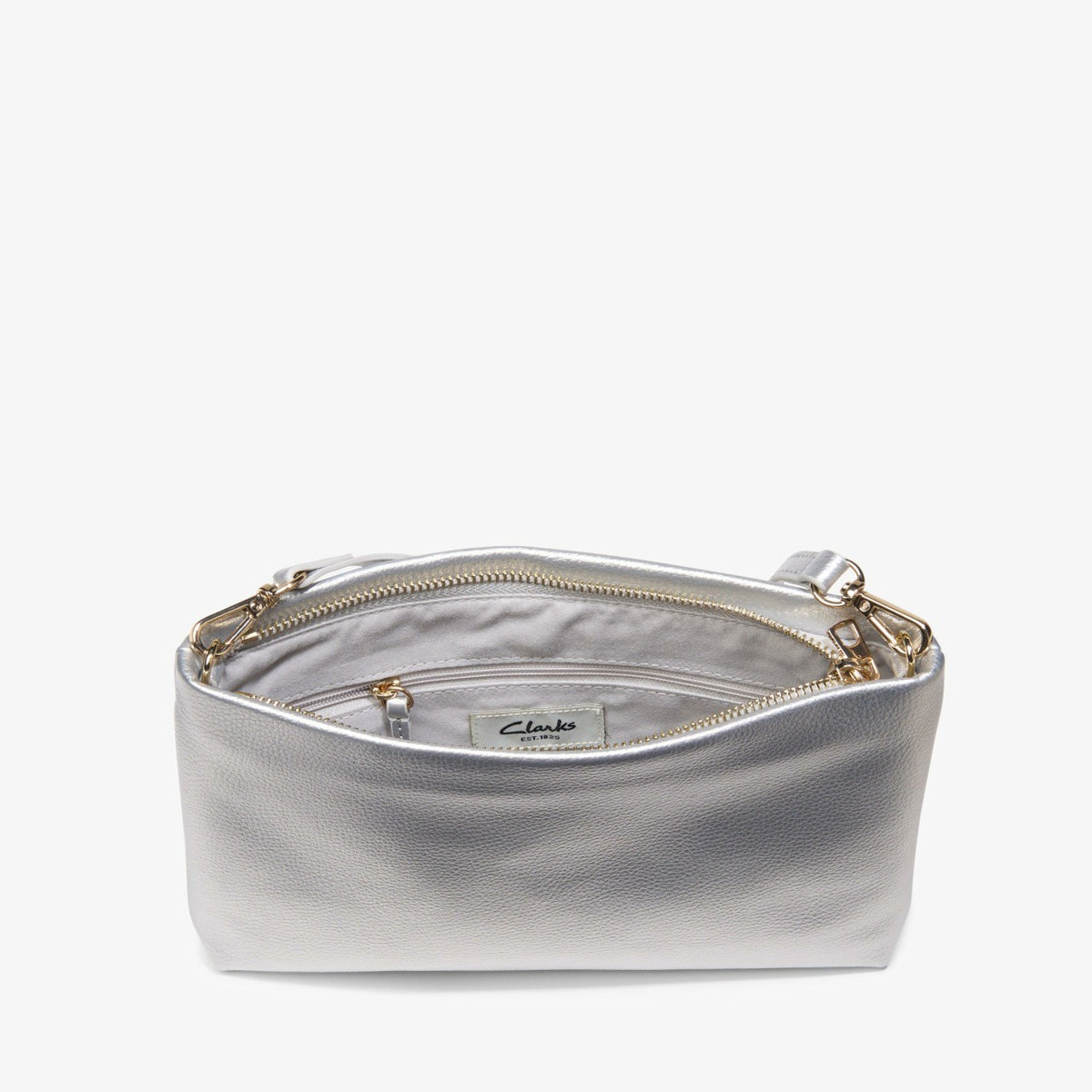 Pouch Bag Silver - Clarks Women