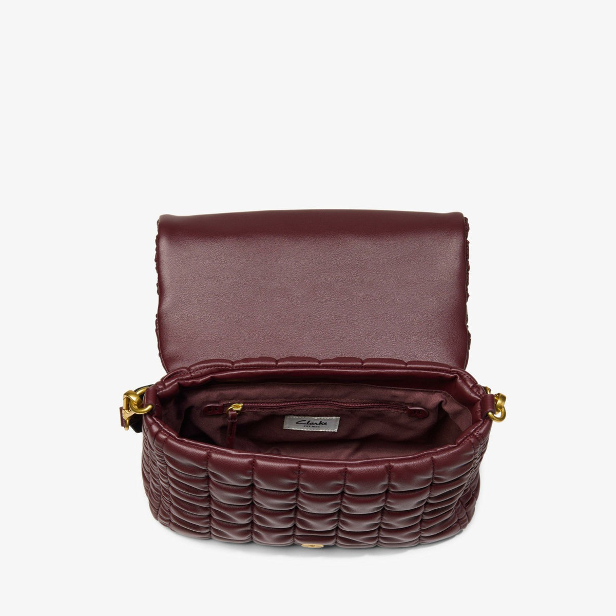 Quilted Cross Burgundy - Clarks Women