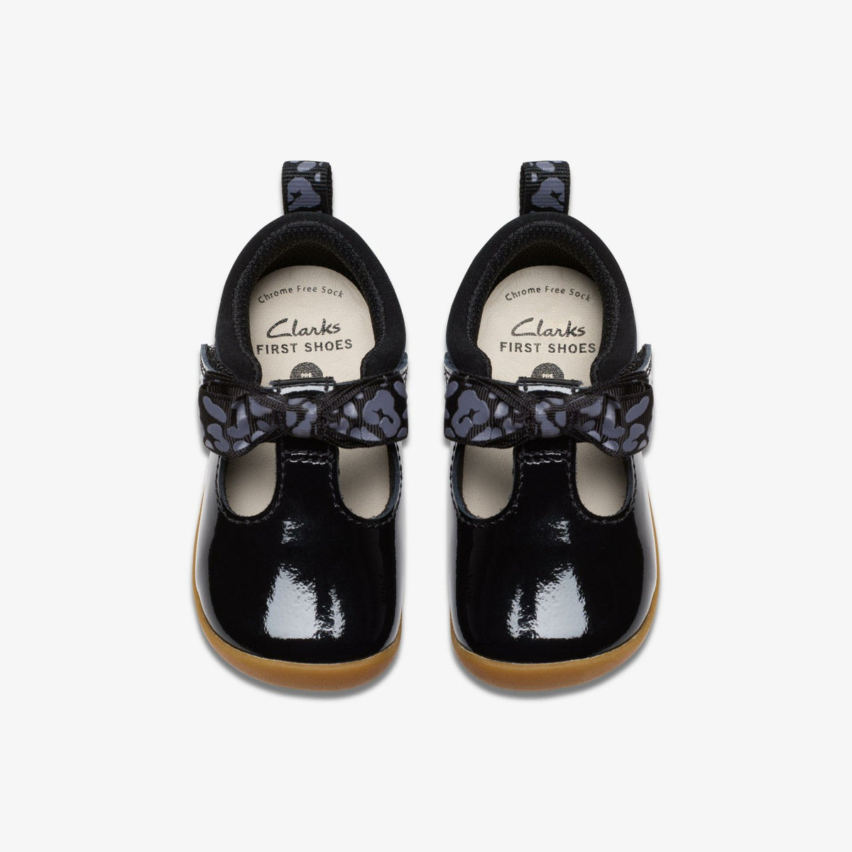 Roamer Trim Toddler Black Patent - Clarks Kids