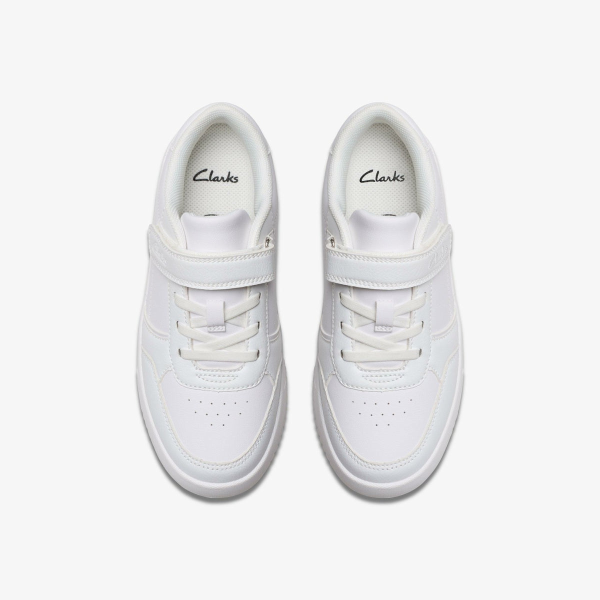 Barley Step Kid White/White - Clarks Kids