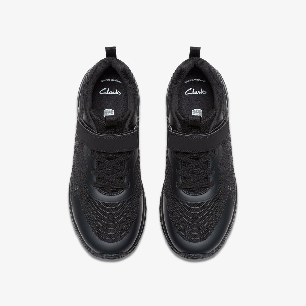 Deyes Dash Youth Black/Black - Clarks Kids