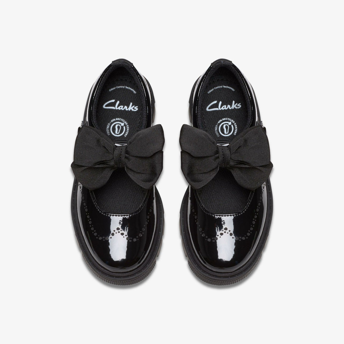 Lorcam Jane Kid Black Patent - Clarks Kids