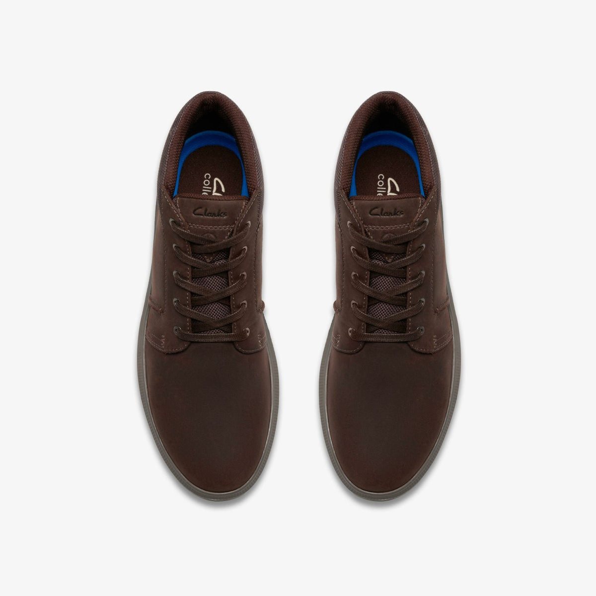 Brodin Mid Dark Brown Leather - Clarks Men