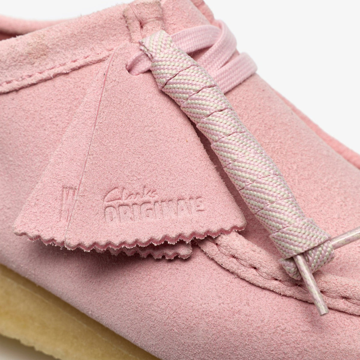 Wallabee Light Pink Suede - Clarks Men