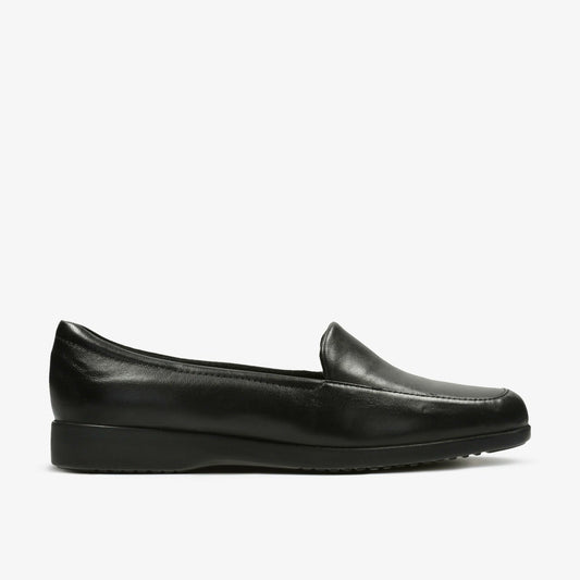 Georgia Loafer Black Leather - Clarks Women