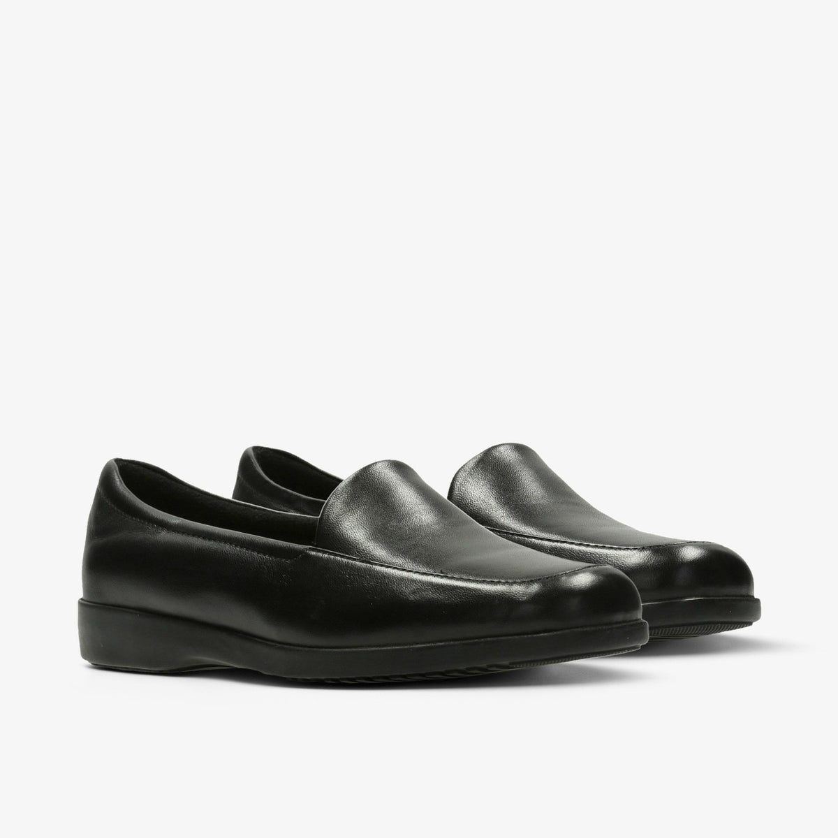 Georgia Loafer Black Leather - Clarks Women