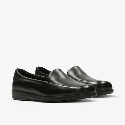 Georgia Loafer Black Leather - Clarks Women