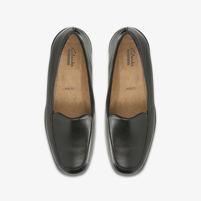 Georgia Loafer Black Leather - Clarks Women