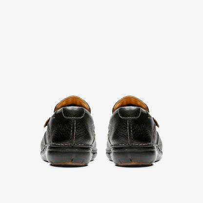 Un Loop Black Leather - Clarks Women