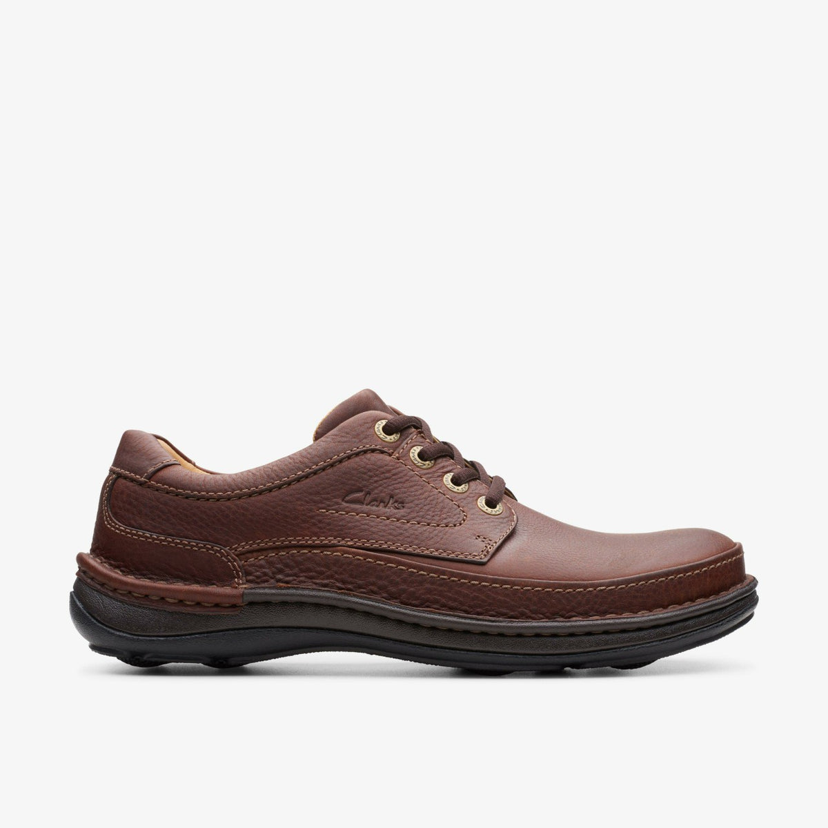 Nature Three Mahogany Leather - Clarks Men