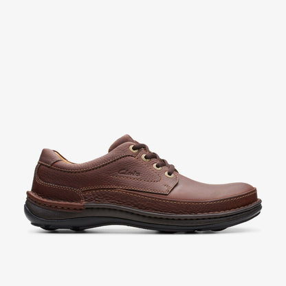 Nature Three Mahogany Leather - Clarks Men