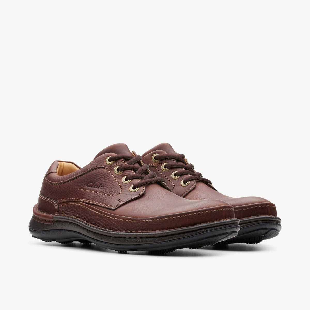 Nature Three Mahogany Leather - Clarks Men
