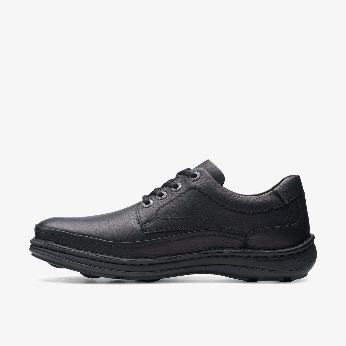 Nature Three Black Leather - Clarks Men