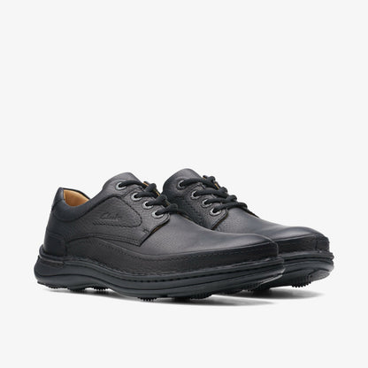 Nature Three Black Leather - Clarks Men