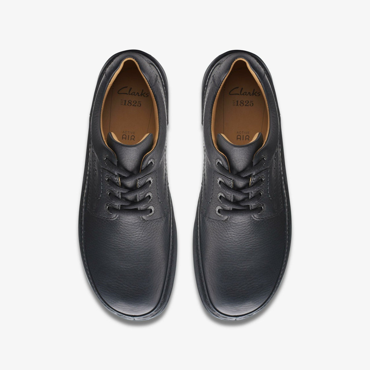 Nature Three Black Leather - Clarks Men
