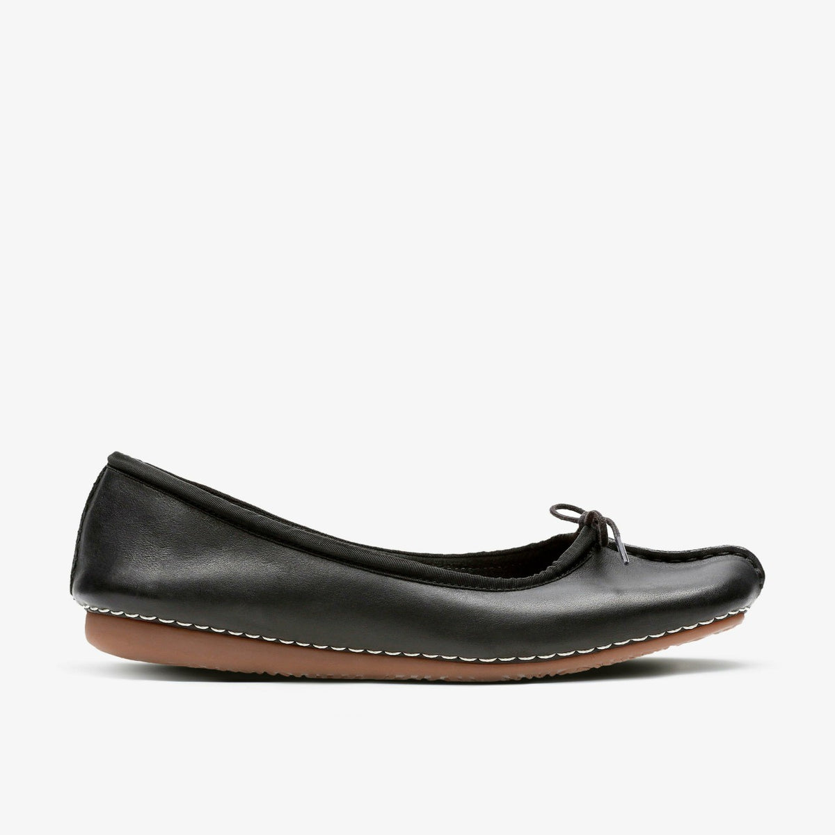 Freckle Ice Black Leather - Clarks Women