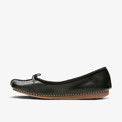 Freckle Ice Black Leather - Clarks Women