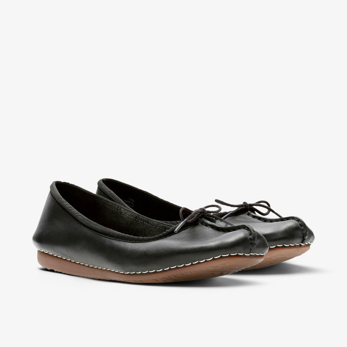 Freckle Ice Black Leather - Clarks Women