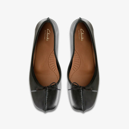 Freckle Ice Black Leather - Clarks Women