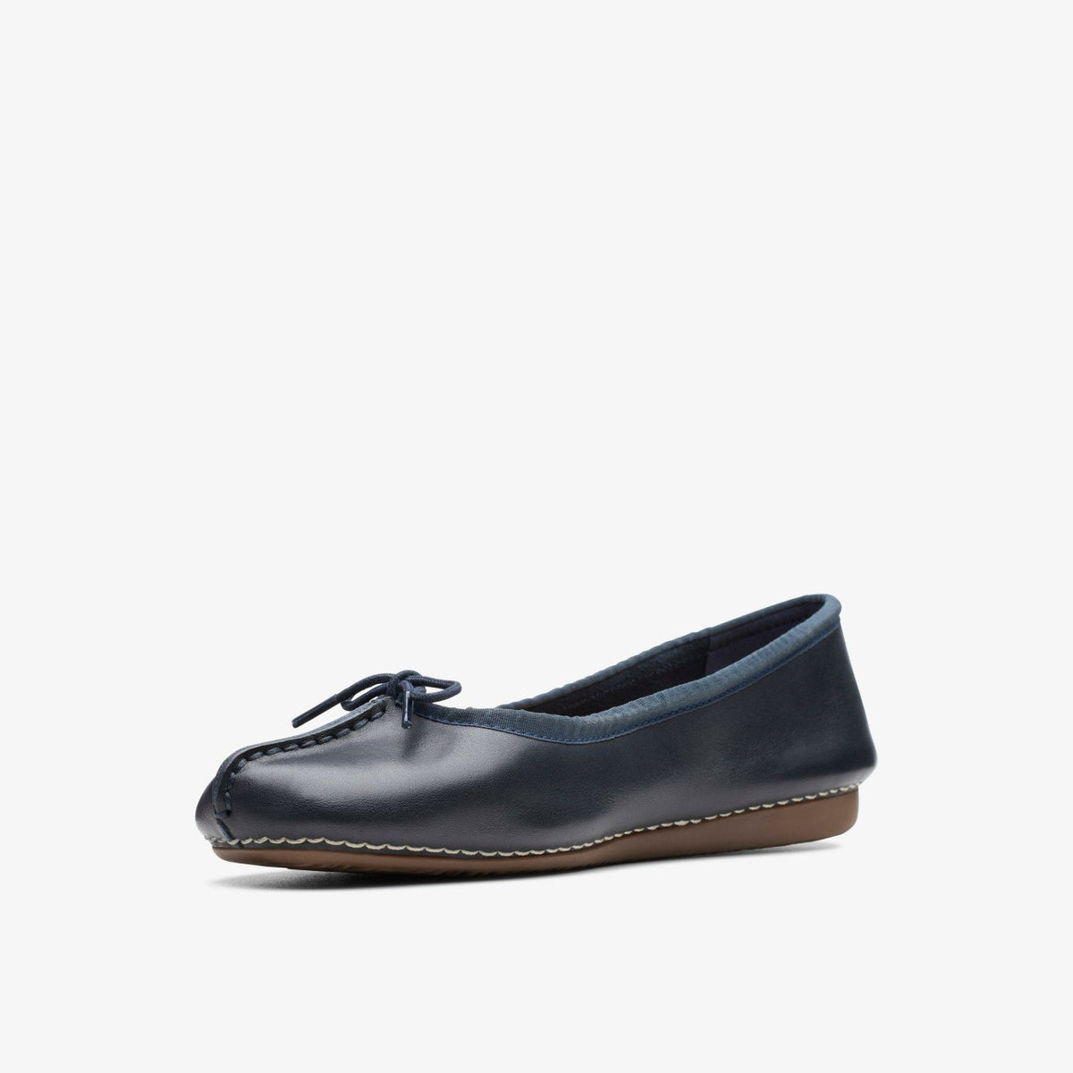 Freckle Ice Navy Leather - Clarks Women