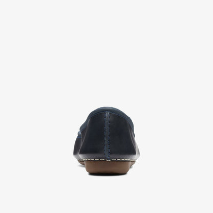 Freckle Ice Navy Leather - Clarks Women