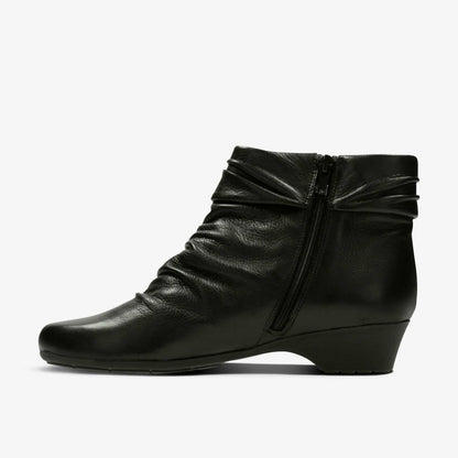 Matron Ella Ankle Boot Black Leather - Clarks Women