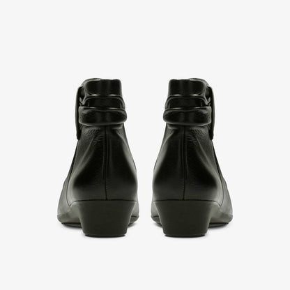 Matron Ella Ankle Boot Black Leather - Clarks Women