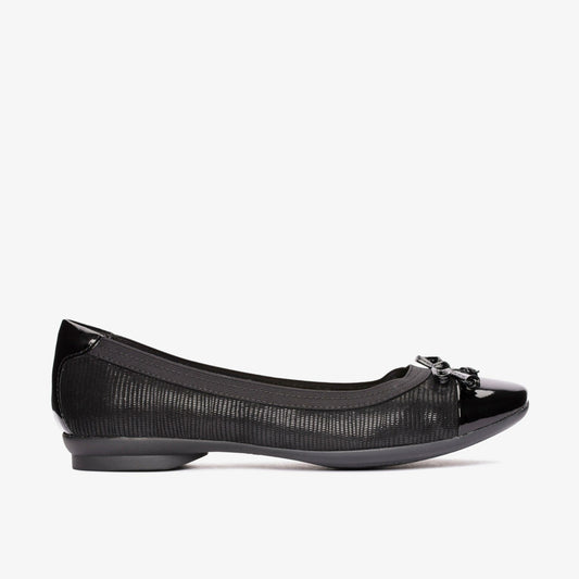 Candra Glow Black Suede - Clarks Women