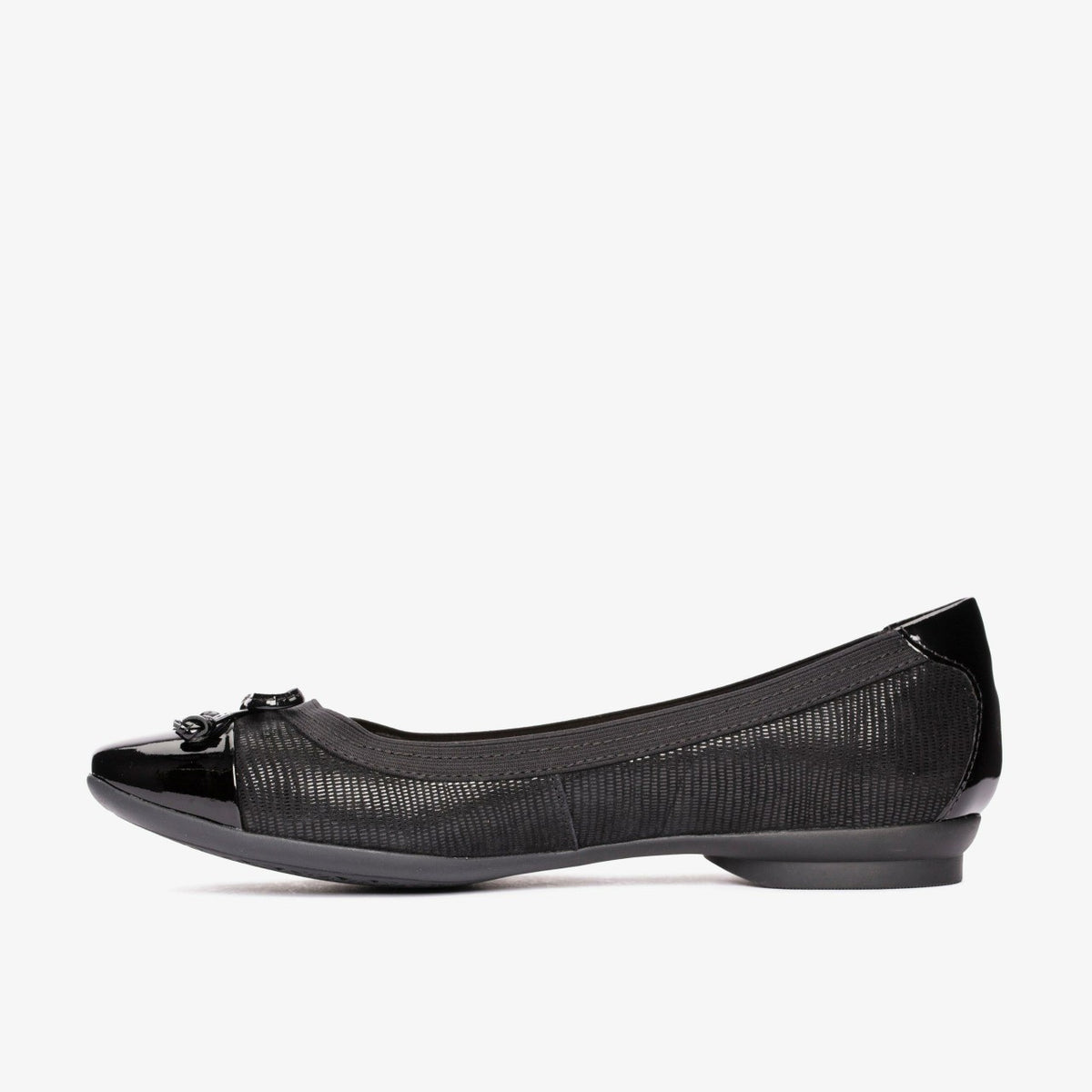 Candra Glow Black Suede - Clarks Women