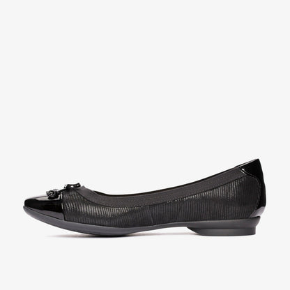 Candra Glow Black Suede - Clarks Women