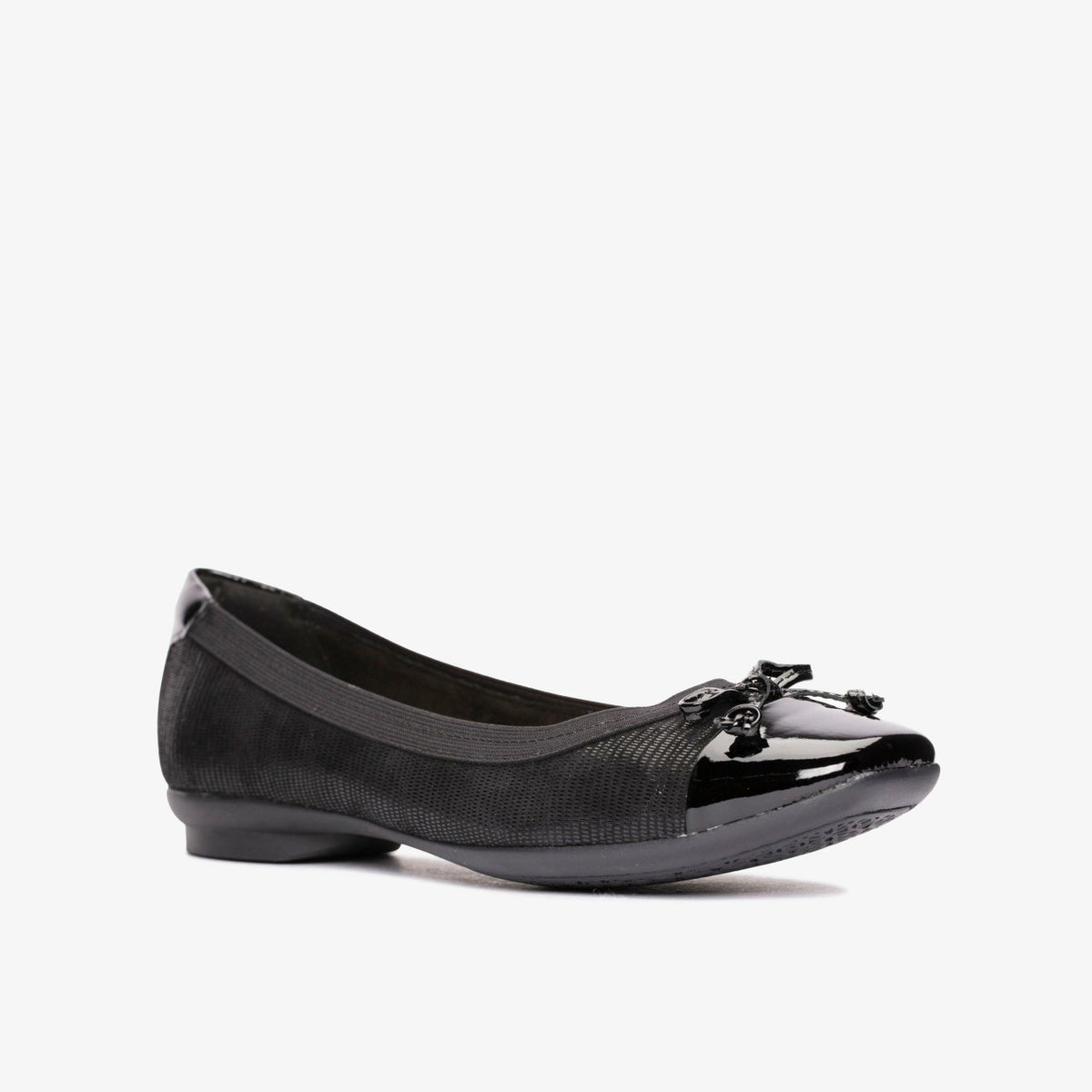 Candra Glow Black Suede - Clarks Women