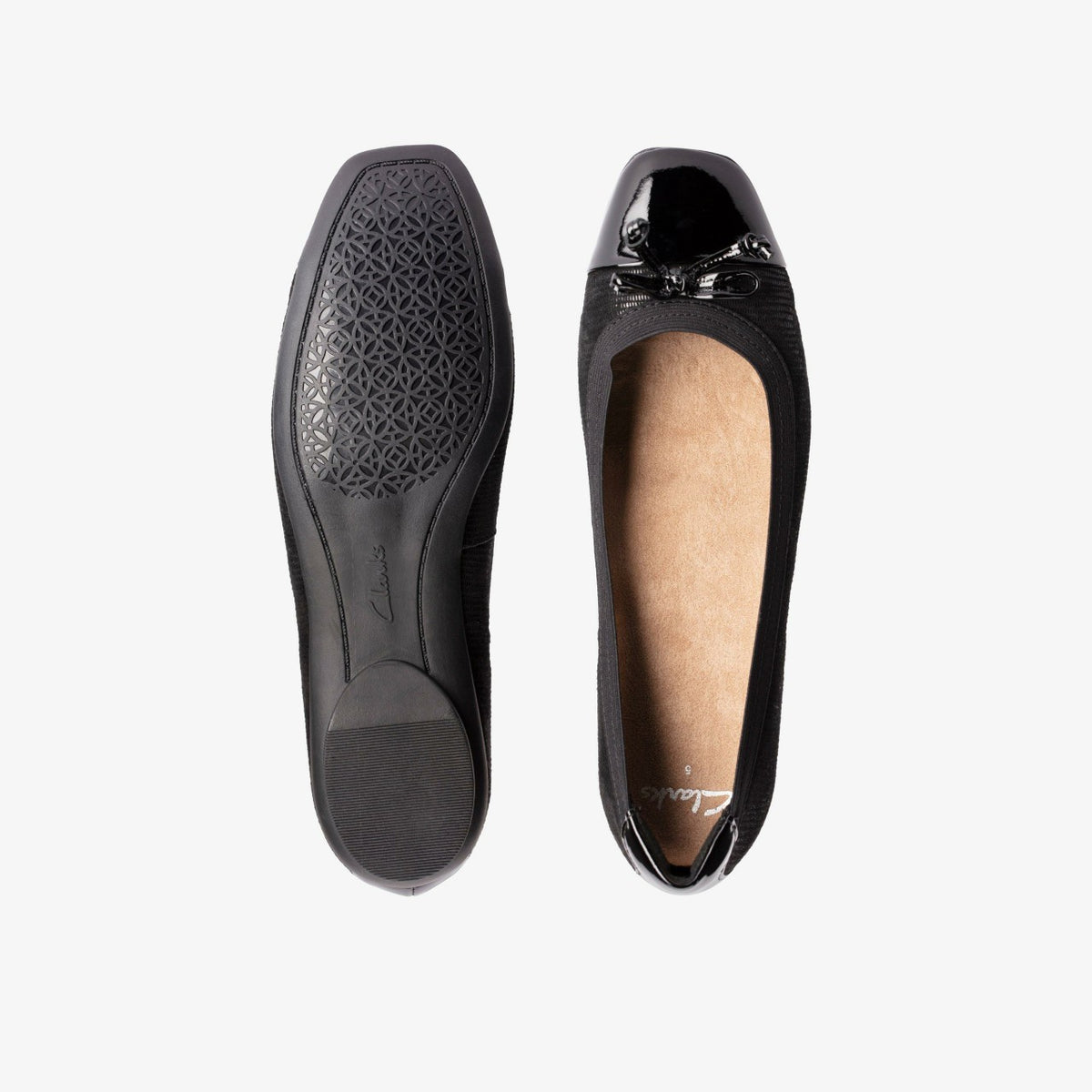 Candra Glow Black Suede - Clarks Women