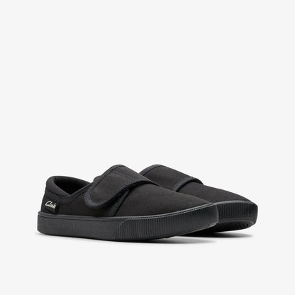 Hopper Run Black Fabric - Clarks Kids