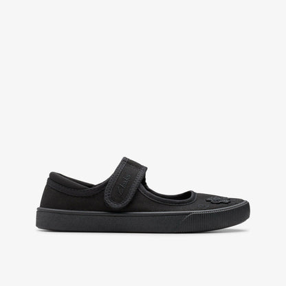 Hopper Go Black Fabric - Clarks Kids