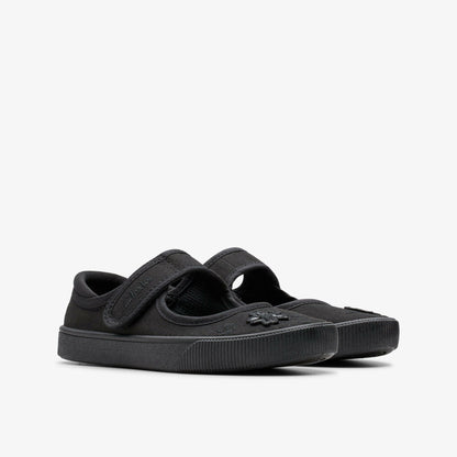 Hopper Go Black Fabric - Clarks Kids