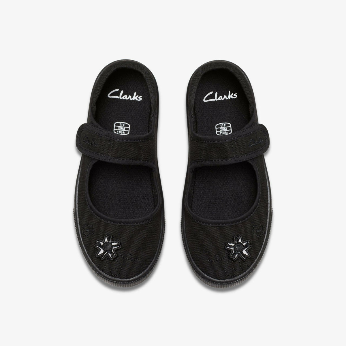 Hopper Go Black Fabric - Clarks Kids