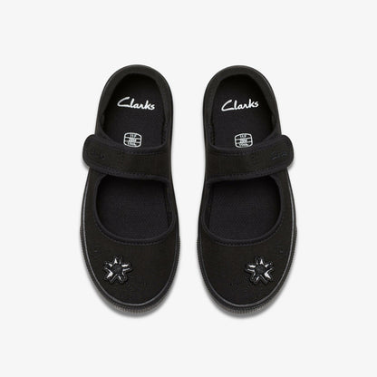 Hopper Go Black Fabric - Clarks Kids