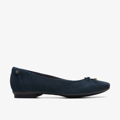 Candra Light Navy Suede - Clarks Women