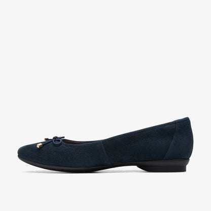 Candra Light Navy Suede - Clarks Women