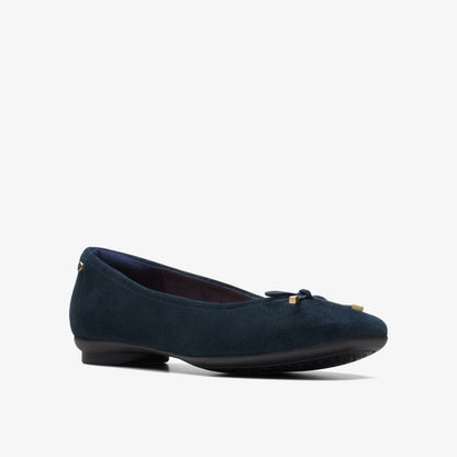Candra Light Navy Suede - Clarks Women