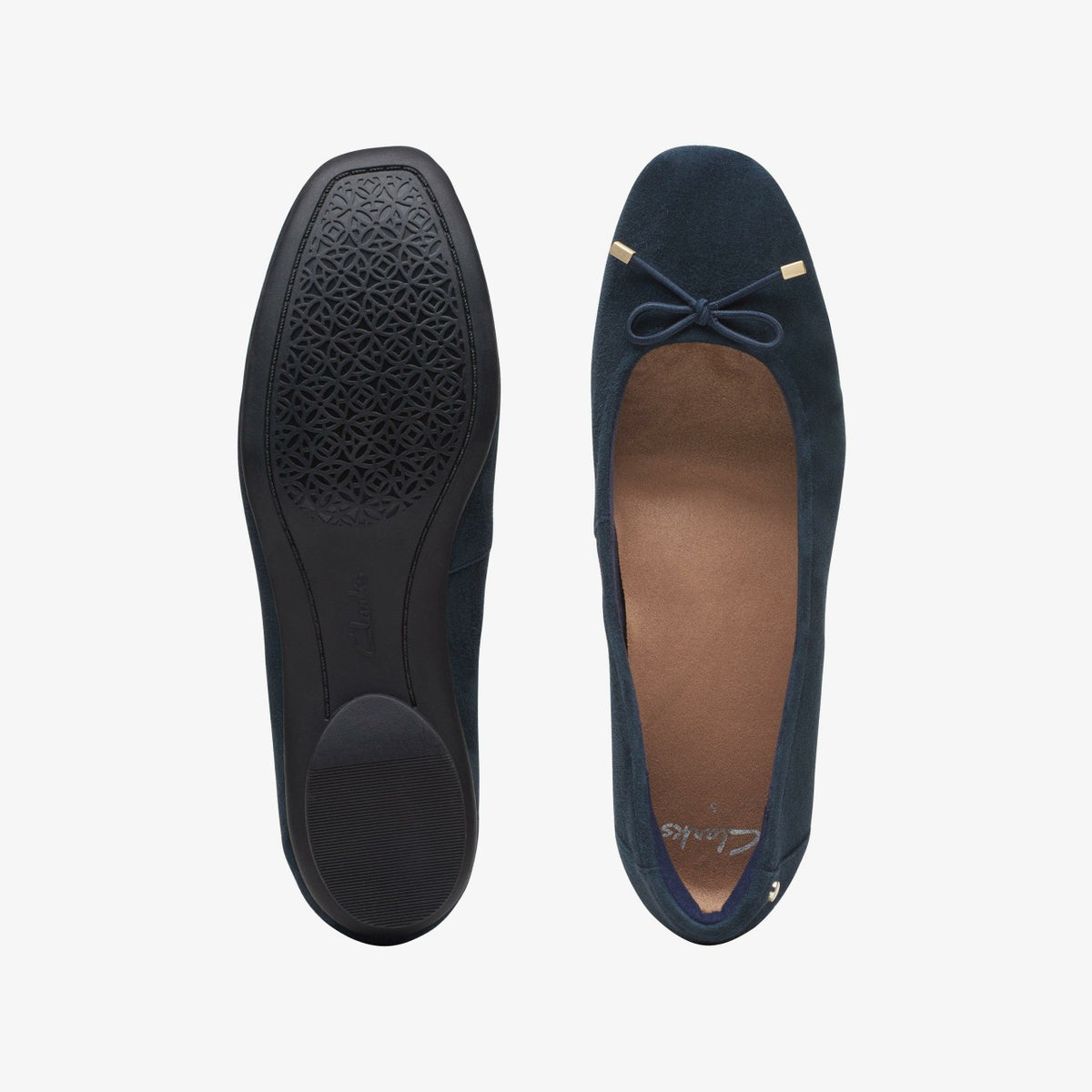 Candra Light Navy Suede - Clarks Women