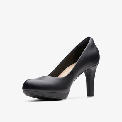 Adriel Viola Black Leather - Clarks Women