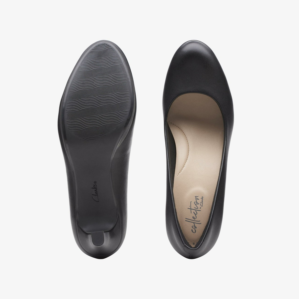 Adriel Viola Black Leather - Clarks Women