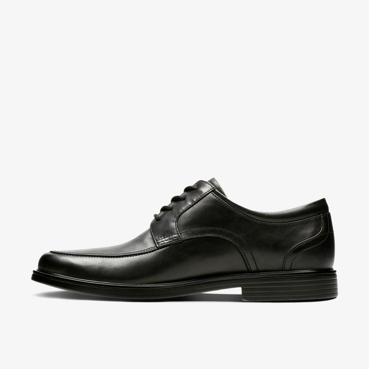 Un Aldric Park Black Leather - Clarks Men